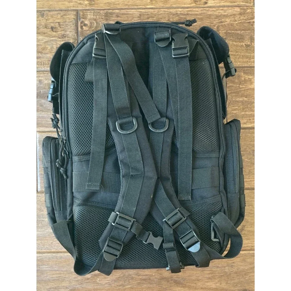Sager Creek Baby Backpack Diaper Bag for Men FDE Black Tactical Molle